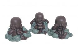 Trio de Budas Bebê Rindo