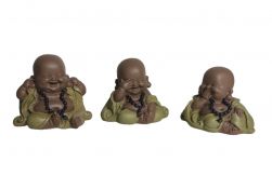 Trio de Budas Bebê Rindo